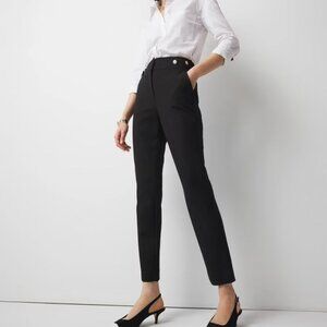nwt WHITE HOUSE BLACK MARKET elle slim novelty button ankle pants 6 s